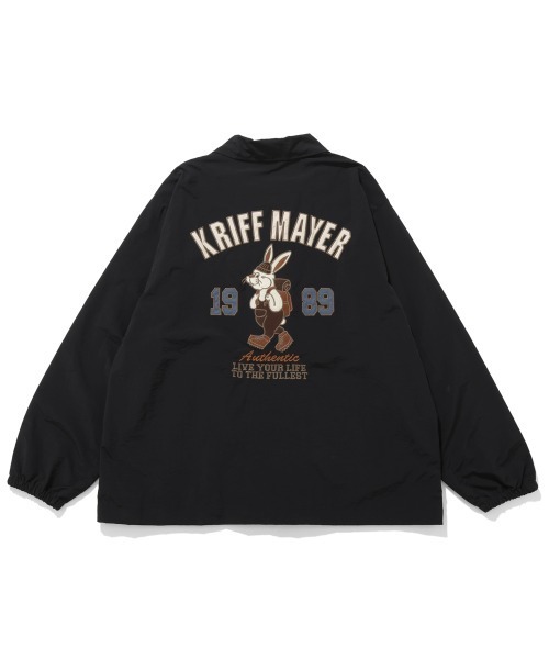 KRIFF MAYER(クリフメイヤー)の「クリフラビット刺繍コーチJK(ブルゾン・メンズ・ナチュラル/ブラック/イエロー・MEDIUM/LARGE/X-LARGE)」の7枚目の写真