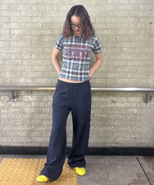 oriens journal standard チェックグラフィックTEE チェックグラフィックTEE（Tシャツ／カットソー）｜Oriens