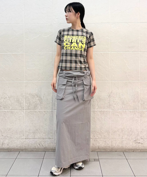 追加》チェックグラフィックTEE（Tシャツ/カットソー）｜Oriens