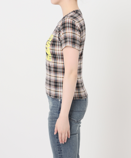 Oriens JOURNAL STANDARD（オリエンス ジャーナルスタンダード）の「《追加》チェックグラフィックTEE（Tシャツ/カットソー・レディース・ボルドー/イエロー・FREE）」の17枚目の写真