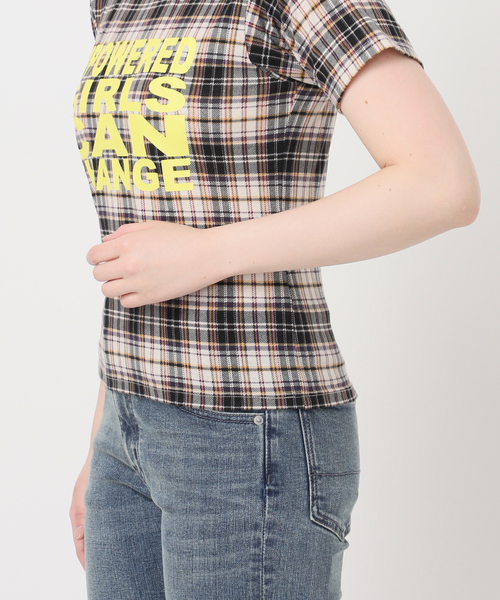 チェックグラフィックTEE（Tシャツ／カットソー）｜Oriens