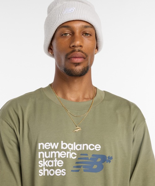 NEW BALANCE(ニューバランス)の「Numeric スタックド グラフィック T-Shirt(Tシャツ/カットソー・メンズ・インディゴブルー/ホワイト/ブラック・XX-LARGE/X-LARGE/LARGE/MEDIUM/SMALL)」の6枚目の写真