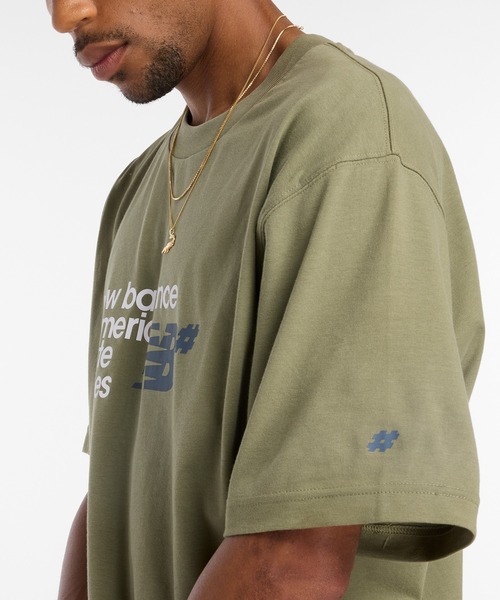 NEW BALANCE(ニューバランス)の「Numeric スタックド グラフィック T-Shirt(Tシャツ/カットソー・メンズ・インディゴブルー/ホワイト/ブラック・XX-LARGE/X-LARGE/LARGE/MEDIUM/SMALL)」の7枚目の写真