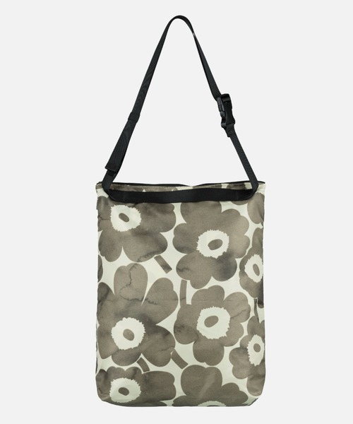 marimekko（マリメッコ）の「Unikko / Neat Crossbody  M shoulder bag（ショルダーバッグ・レディース・ベージュ/ダークブルー・FREE）」の5枚目の写真