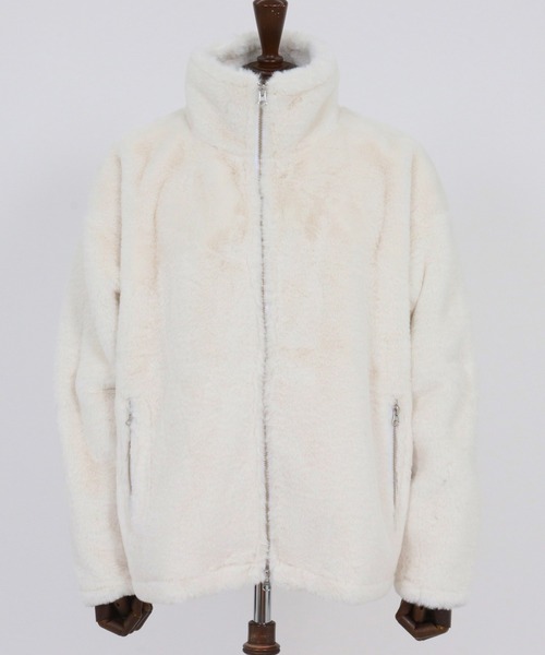 mj10875-Fur High Neck Short Blouson ファーブルゾン（ブルゾン