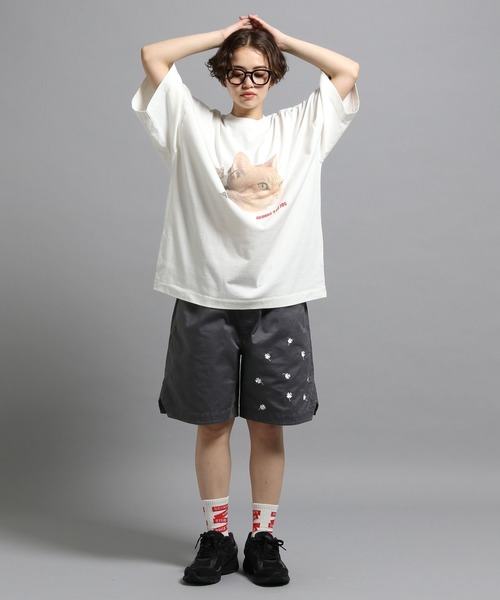 GEORGE'S(ジョージズ)の「エンブロイダリーショートパンツ(その他パンツ・メンズ・ネイビー/チャコールグレー/モカ・LARGE/MEDIUM)」の4枚目の写真