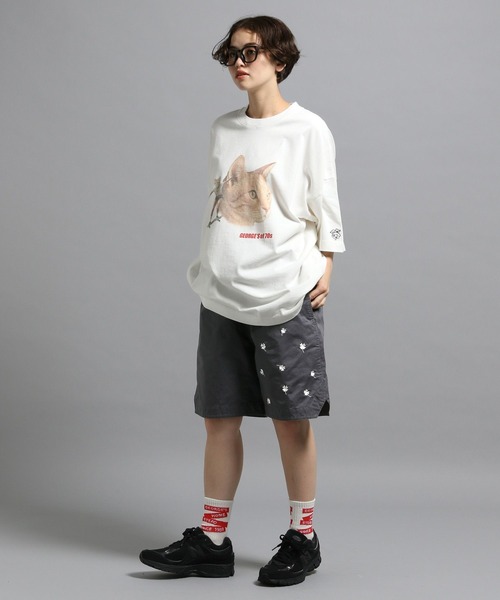 GEORGE'S(ジョージズ)の「エンブロイダリーショートパンツ(その他パンツ・メンズ・ネイビー/チャコールグレー/モカ・LARGE/MEDIUM)」の5枚目の写真