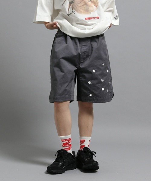 GEORGE'S(ジョージズ)の「エンブロイダリーショートパンツ(その他パンツ・メンズ・ネイビー/チャコールグレー/モカ・LARGE/MEDIUM)」の10枚目の写真