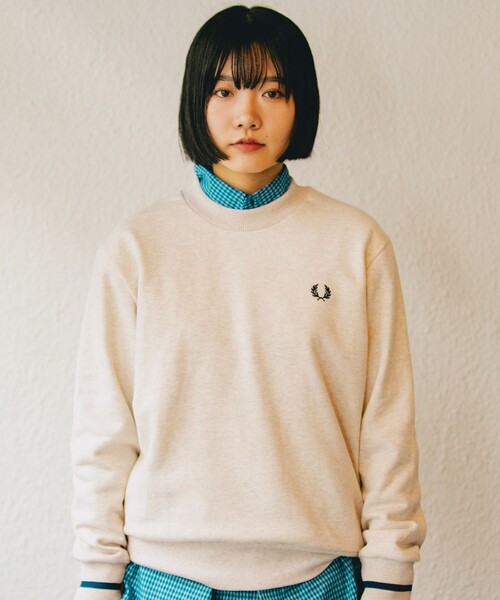SHIPS別注】FRED PERRY: シングル ティップ スウェットシャツ（T