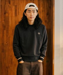 【SHIPS別注】FRED PERRY: シングル ティップ スウェットシャツ