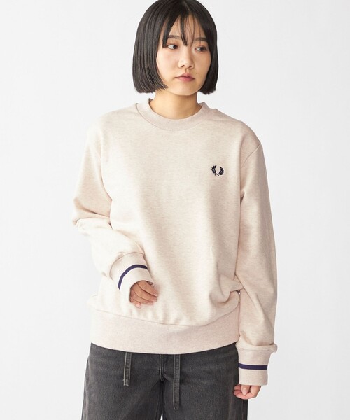 【SHIPS別注】FRED PERRY: シングル ティップ スウェットシャツ SHIPS別注】FRED PERRY: シングル ティップ スウェットシャツ（T