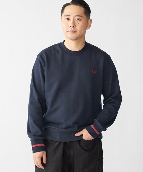 SHIPS別注】FRED PERRY: シングル ティップ スウェットシャツ（Tシャツ