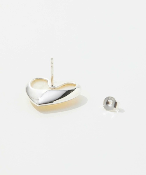 ANNIKA INEZ Pearl Heart Earrings, Sml アニカ イネズ パール