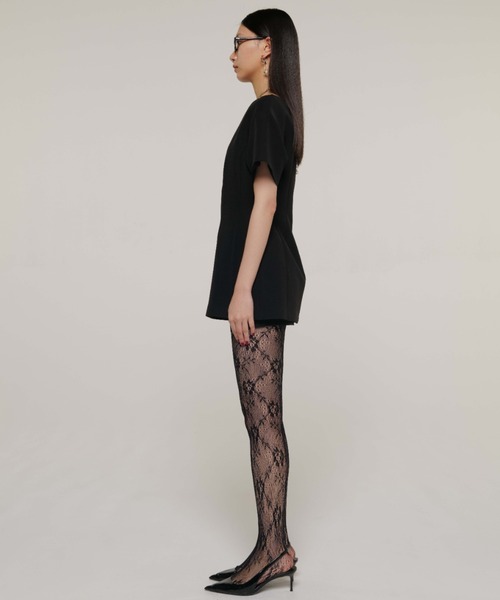 JOSE MOON（ジョゼムーン）の「MINI DRESS WITH S/PT/ミニドレスウィズショーパン（ワンピース・レディース・ホワイト/ブラック・36/38）」の7枚目の写真