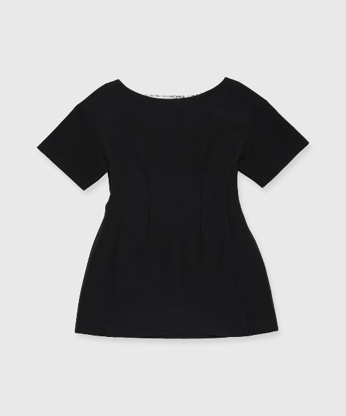 JOSE MOON（ジョゼムーン）の「MINI DRESS WITH S/PT/ミニドレスウィズショーパン（ワンピース・レディース・ホワイト/ブラック・36/38）」の20枚目の写真