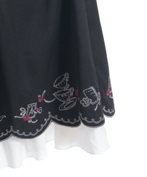 ティーパーティー刺繍ワンピース（ワンピース）｜axes femme POETIQUE