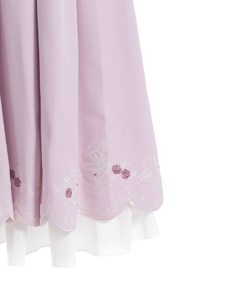 ティーパーティー刺繍ワンピース（ワンピース）｜axes femme POETIQUE