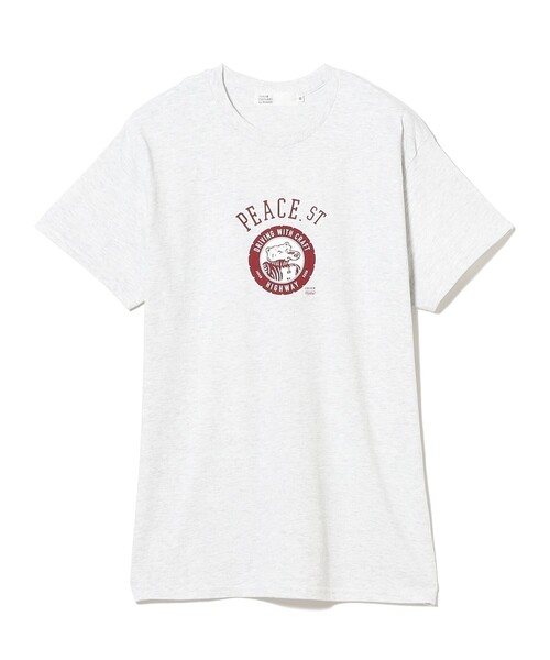 TOKYO CULTUART by BEAMS（トウキョウカルチャートバイビームス）の「HIGHWAY / PEACE.ST TEE（Tシャツ/カットソー・レディース・ライトグレー・LARGE/X-LARGE/MEDIUM/SMALL）」の2枚目の写真
