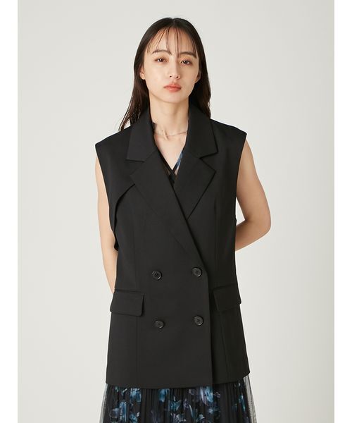 FRAY I.D（フレイアイディー）の「トレンチライクジレ（トレンチコート・レディース・ベージュ/チェック/ブラック・0/1）」の8枚目の写真