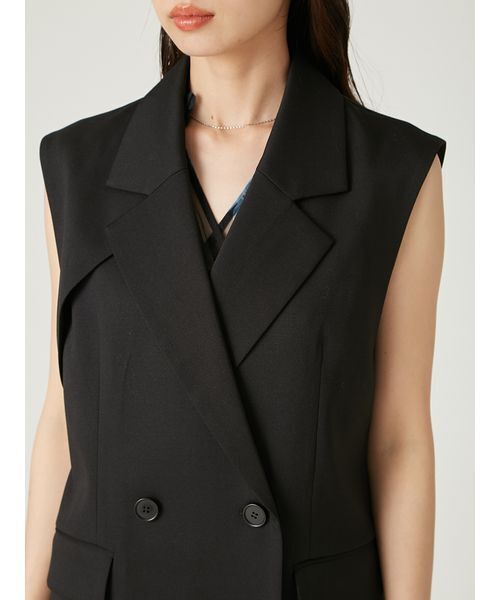 FRAY I.D（フレイアイディー）の「トレンチライクジレ（トレンチコート・レディース・ベージュ/チェック/ブラック・0/1）」の11枚目の写真