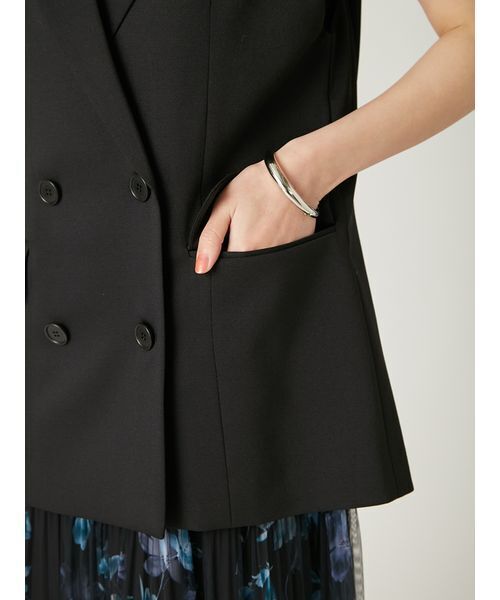 FRAY I.D（フレイアイディー）の「トレンチライクジレ（トレンチコート・レディース・ベージュ/チェック/ブラック・0/1）」の13枚目の写真