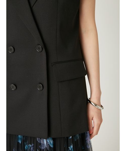 FRAY I.D（フレイアイディー）の「トレンチライクジレ（トレンチコート・レディース・ベージュ/チェック/ブラック・0/1）」の14枚目の写真