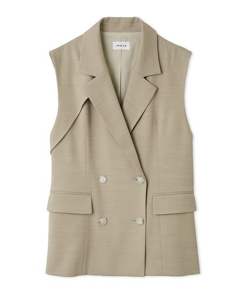 FRAY I.D（フレイアイディー）の「トレンチライクジレ（トレンチコート・レディース・ベージュ/チェック/ブラック・0/1）」の21枚目の写真