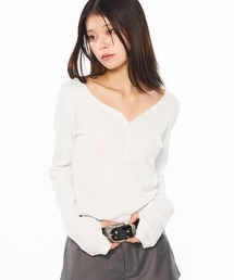 WISH FOR EVER(EBbVtH[Go[)ASSORT HENRY NECK LONG SLEEVE / A\[gw[lbNOX[u(TVc/Jbg\[)
