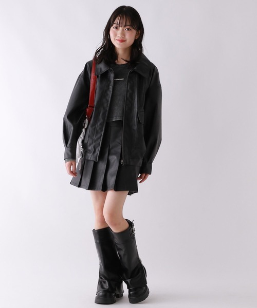 repipi armario（レピピ アルマリオ）の「フェイクレザープリーツスカート（スカート・キッズ・ブラウン/ブラック/ブラウン系その他・LARGE/MEDIUM/SMALL）」の15枚目の写真