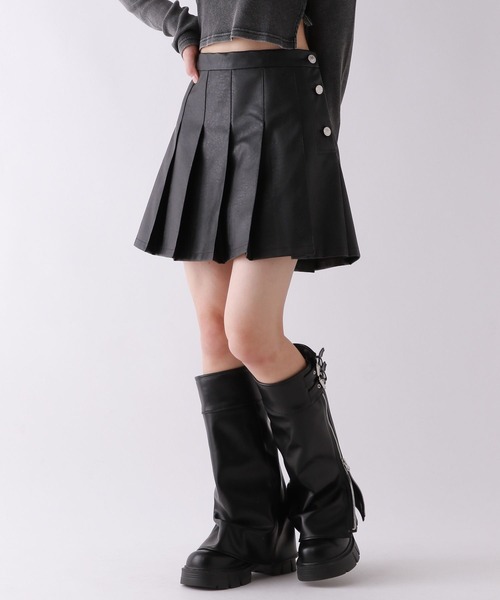 repipi armario（レピピ アルマリオ）の「フェイクレザープリーツスカート（スカート・キッズ・ブラウン/ブラック/ブラウン系その他・LARGE/MEDIUM/SMALL）」の14枚目の写真