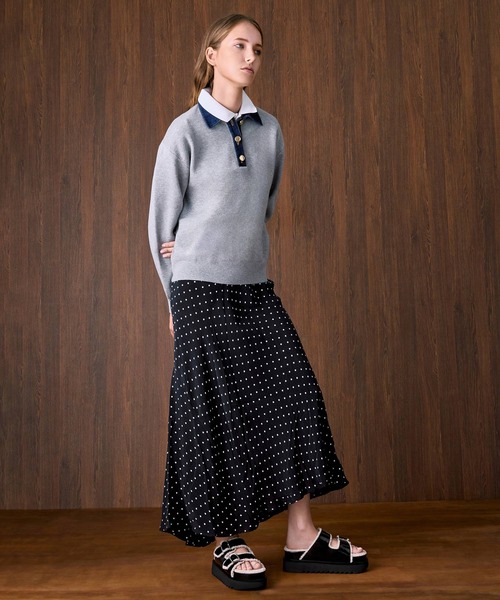 CHARLES & KEITH（チャールズ & キース）の「ファーライン プラットフォームサンダル（スリッポン・レディース・ベージュ/ブラック系その他6・24.5cm/23.5cm/22.5cm/23cm/25.5cm/25cm）」の13枚目の写真