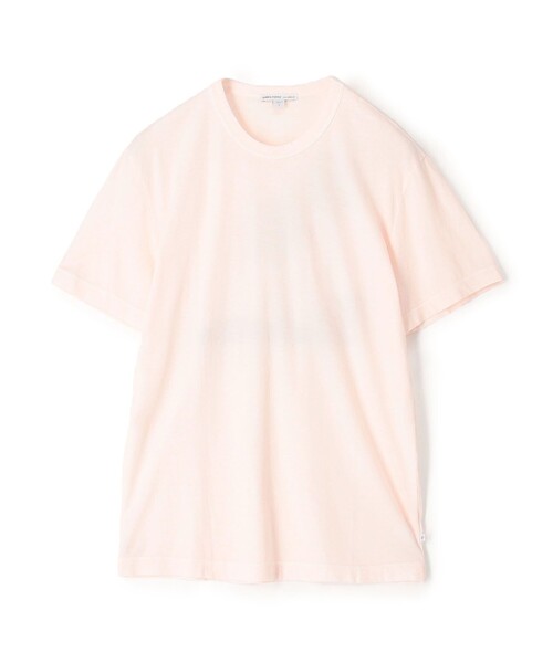 JAMES PERSE（ジェームスパース）の「チェッカーパームツリーグラフィック Tシャツ MLJ3311PLS（Tシャツ/カットソー・メンズ・チャコールグレー/ライトピンク/ホワイト・0/3/2/1）」の3枚目の写真