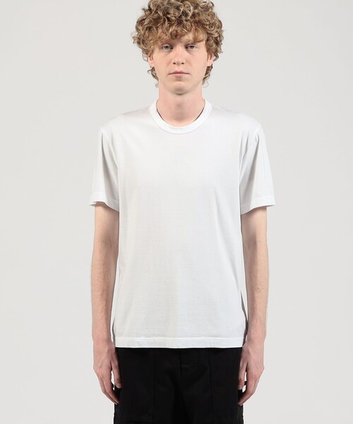 JAMES PERSE（ジェームスパース）の「チェッカーパームツリーグラフィック Tシャツ MLJ3311PLS（Tシャツ/カットソー・メンズ・チャコールグレー/ライトピンク/ホワイト・0/3/2/1）」の5枚目の写真
