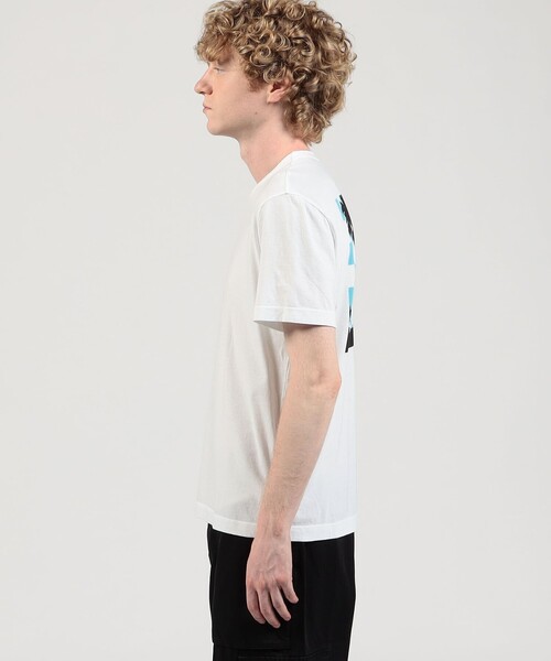 JAMES PERSE（ジェームスパース）の「チェッカーパームツリーグラフィック Tシャツ MLJ3311PLS（Tシャツ/カットソー・メンズ・チャコールグレー/ライトピンク/ホワイト・0/3/2/1）」の6枚目の写真