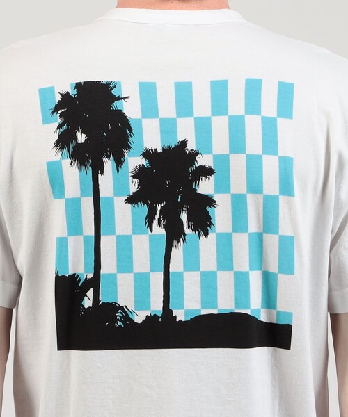 JAMES PERSE（ジェームスパース）の「チェッカーパームツリーグラフィック Tシャツ MLJ3311PLS（Tシャツ/カットソー・メンズ・チャコールグレー/ライトピンク/ホワイト・0/3/2/1）」の11枚目の写真