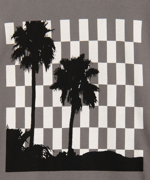 JAMES PERSE（ジェームスパース）の「チェッカーパームツリーグラフィック Tシャツ MLJ3311PLS（Tシャツ/カットソー・メンズ・チャコールグレー/ライトピンク/ホワイト・0/3/2/1）」の18枚目の写真