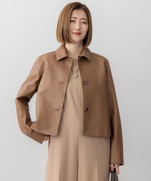 23区（ニジュウサンク）の「ラムレザー ステンカラー ジャケット（その他アウター・レディース）」