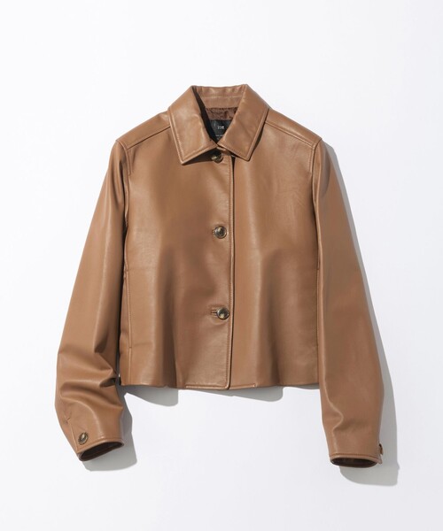 23区(ニジュウサンク)の「ラムレザー ステンカラー ジャケット(その他アウター・レディース・黄土色系/ブラック系・36/38/40)」の13枚目の写真