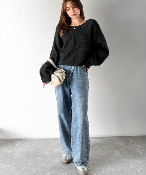 classicalelf(クラシカルエルフ)の「褒められワンピ♪マルチwayニット×チュールワンピースセット(セットアイテム)(ワンピース・レディース・チャコールグレー×ブラック/ベージュ系その他/ブラック×グレー/ブルー系その他/ベージュ系その他2・LARGE/MEDIUM/SMALL/X-LARGE)」の11枚目の写真