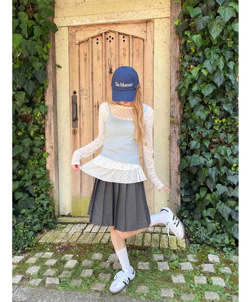 WC(ダブル シー)の「フリルヘムドットシアートップス(Tシャツ/カットソー・レディース・ホワイト/ブラック・FREE)」の8枚目の写真