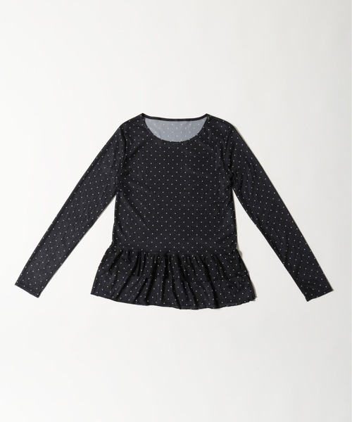 WC(ダブル シー)の「フリルヘムドットシアートップス(Tシャツ/カットソー・レディース・ホワイト/ブラック・FREE)」の22枚目の写真