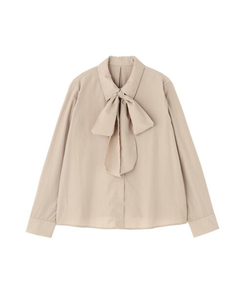 NATURAL BEAUTY BASIC(ナチュラルビューティーベーシック)の「◇シャツカラーリボンブラウス(シャツ/ブラウス・レディース・ブルー/ベージュ/オフホワイト・SMALL/MEDIUM)」の16枚目の写真
