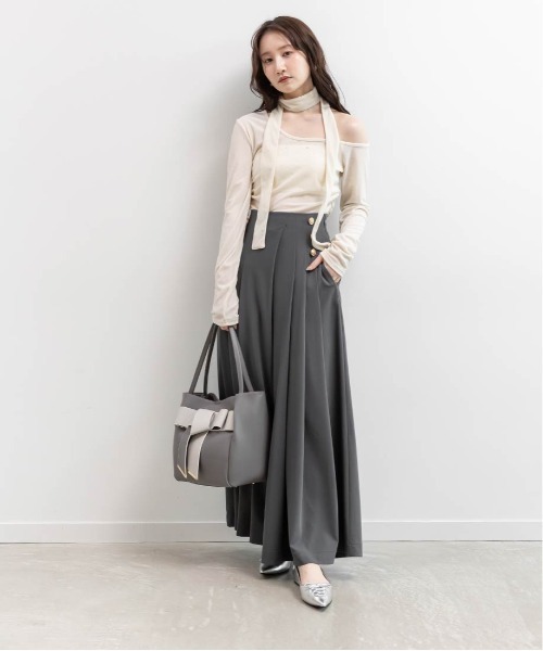 RANDA(ランダ)の「レースアップデザインフラットパンプス(パンプス・レディース・ブラック/シルバー/グレー・23.5/24/24.5/22.5/25/25.5/23/22)」の10枚目の写真