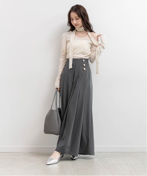 RANDA(ランダ)の「レースアップデザインフラットパンプス(パンプス・レディース・ブラック/シルバー/グレー・23.5/24/24.5/22.5/25/25.5/23/22)」の12枚目の写真