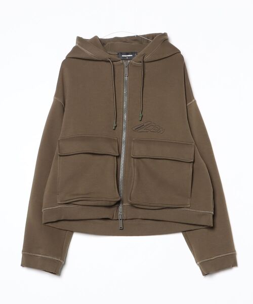 DSQUARED2(ディースクエアード)の「Icon Baloon Cargo Hoodie /0252(その他アウター・メンズ・ブラック/アーミー・M/S/L)」の2枚目の写真