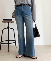 fredy emue | FRベーシックフレアデニムパンツ(デニムパンツ)