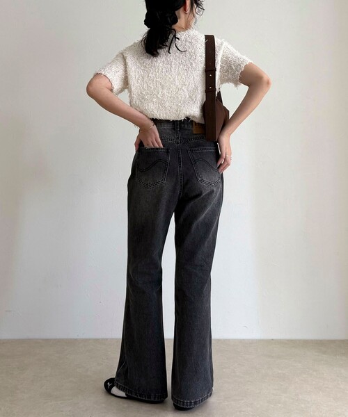 fredy emue(フレディエミュ)の「FRベーシックフレアデニムパンツ(デニムパンツ・レディース・ブラック/ブルー・36/38)」の5枚目の写真