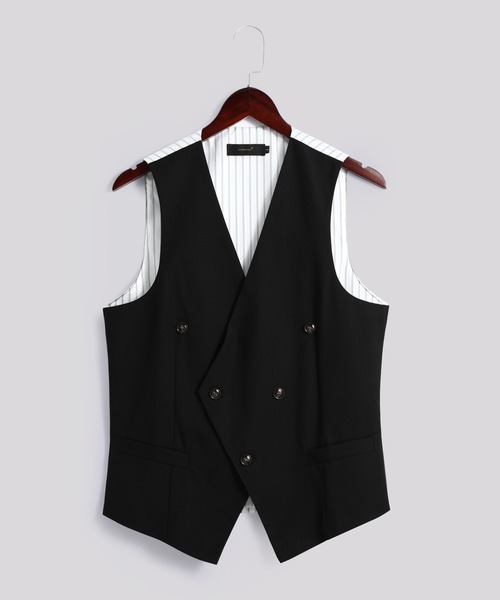コーデュロイ ダブルブレスト ベスト 太畝ウールコーデュロイベスト【Made in Japan】 – Mitsumine Online Shop