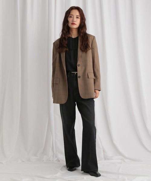 mysty woman（ミスティウーマン）の「ピンタックレースブラウス 581518（Tシャツ/カットソー・レディース・アイボリー/ベージュ/ブラック・FREE）」の16枚目の写真