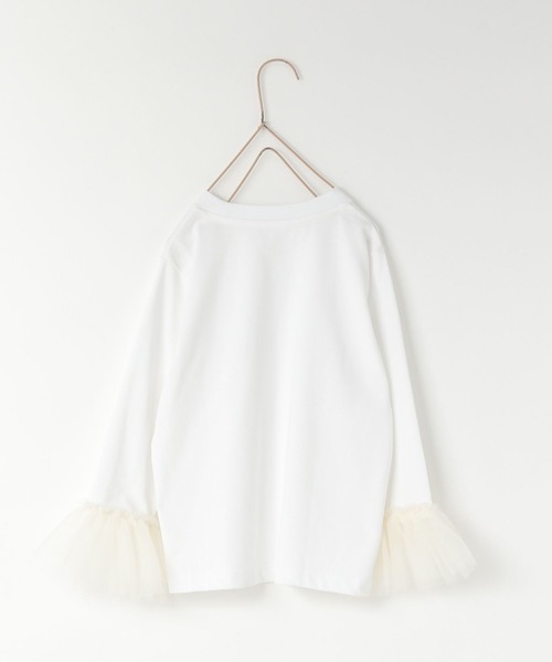 LOWRYS FARM（ローリーズファーム）の「ソデチュールフリルＬＳ　583712（Tシャツ/カットソー・キッズ・オフホワイト/ブラック・110cm/120cm/130cm/140cm/150cm）」の11枚目の写真